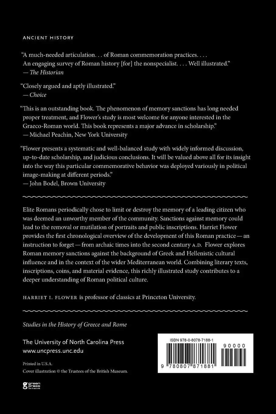 Rückseite: 9780807871881 | The Art of Forgetting | Harriet I. Flower | Taschenbuch | Englisch