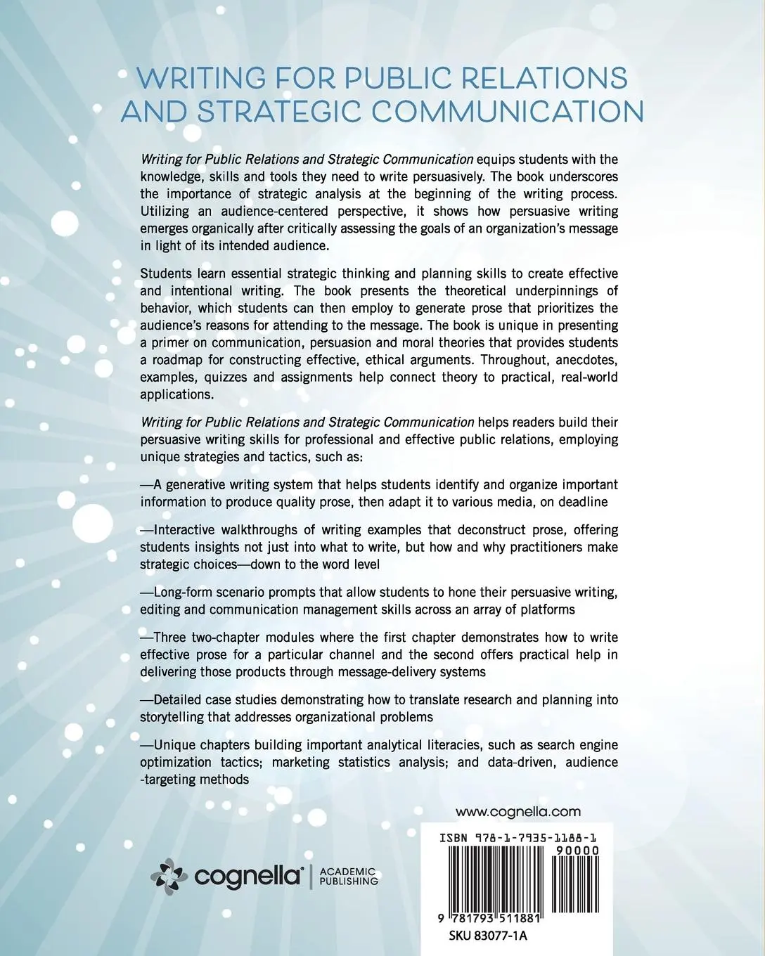 Rückseite: 9781793511881 | Writing for Public Relations and Strategic Communication | Taschenbuch