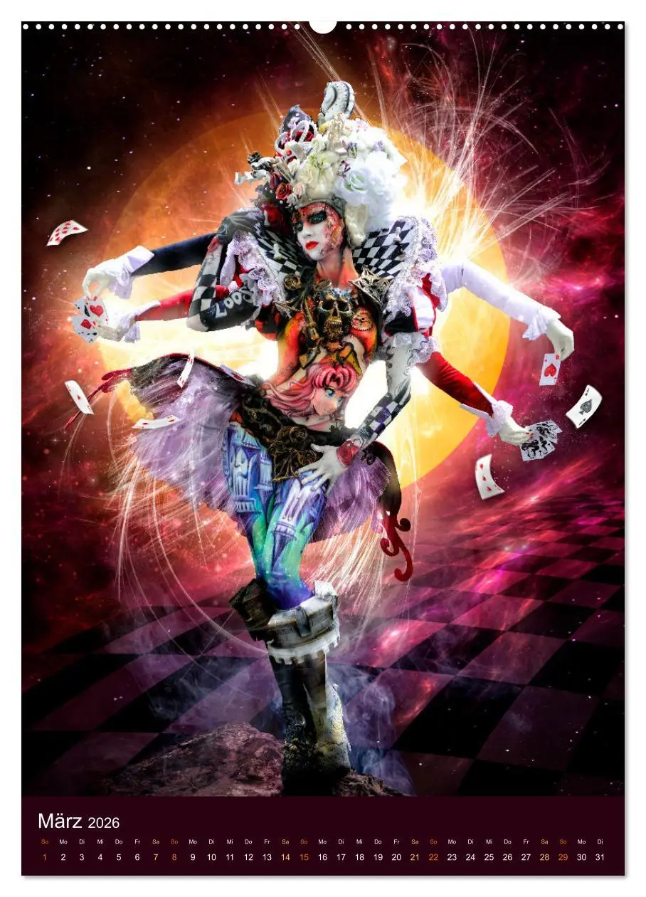Bild: 9783516271881 | Bodypainting Adventures (hochwertiger Premium Wandkalender 2026 DIN...
