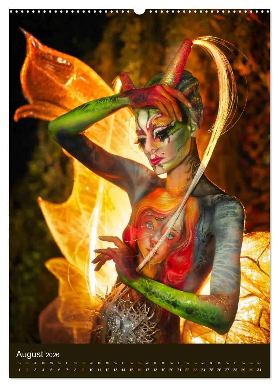 Bild: 9783516271881 | Bodypainting Adventures (hochwertiger Premium Wandkalender 2026 DIN...