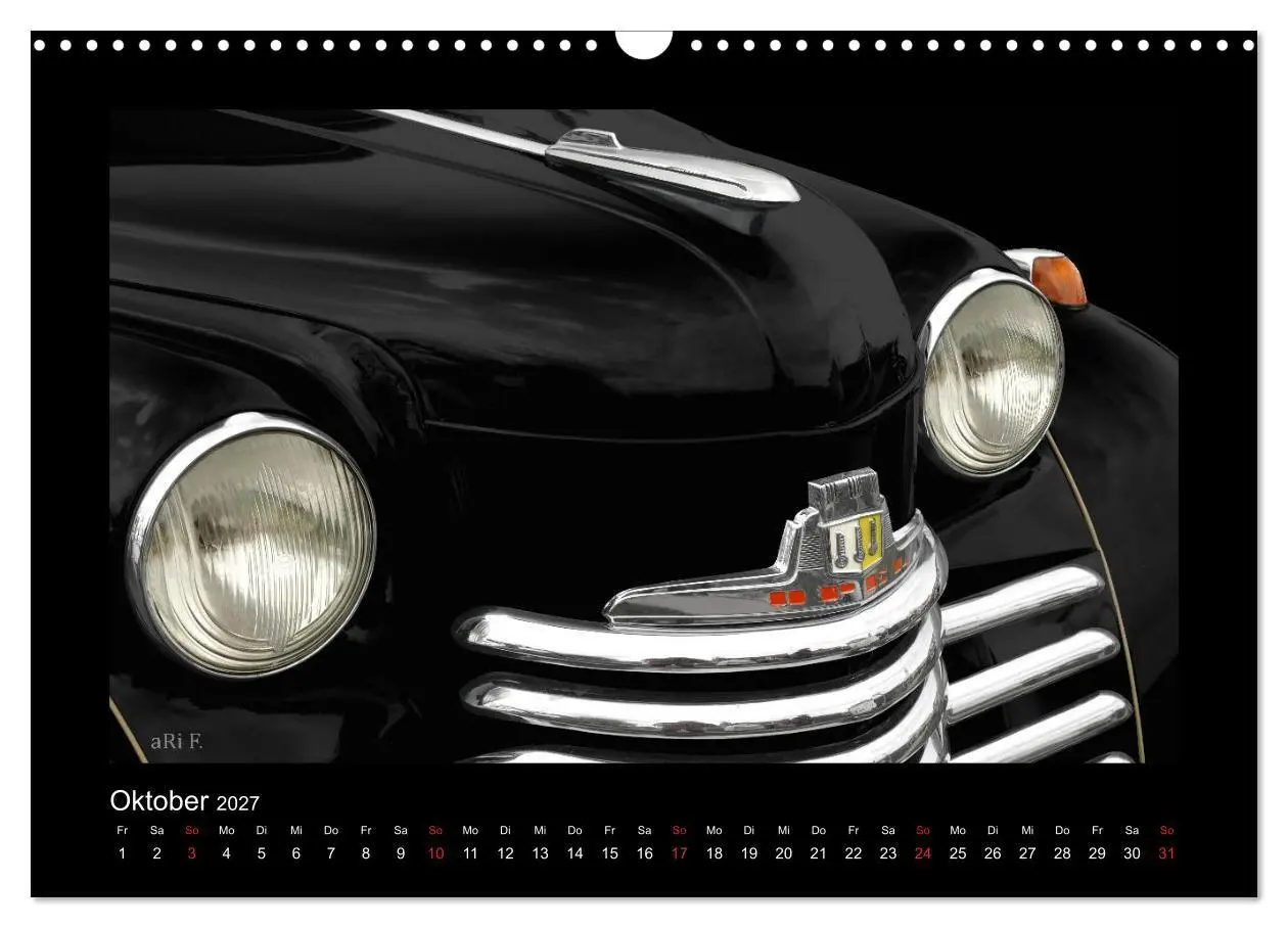 Bild: 9783569671881 | 2027 Oldtimer by aRi F. (Wandkalender 2027 DIN A3 quer), CALVENDO...