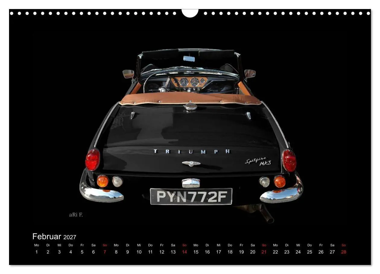 Bild: 9783569671881 | 2027 Oldtimer by aRi F. (Wandkalender 2027 DIN A3 quer), CALVENDO...