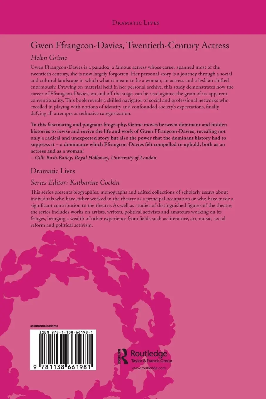 Rückseite: 9781138661981 | Gwen Ffrangcon-Davies, Twentieth-Century Actress | Helen Grime | Buch