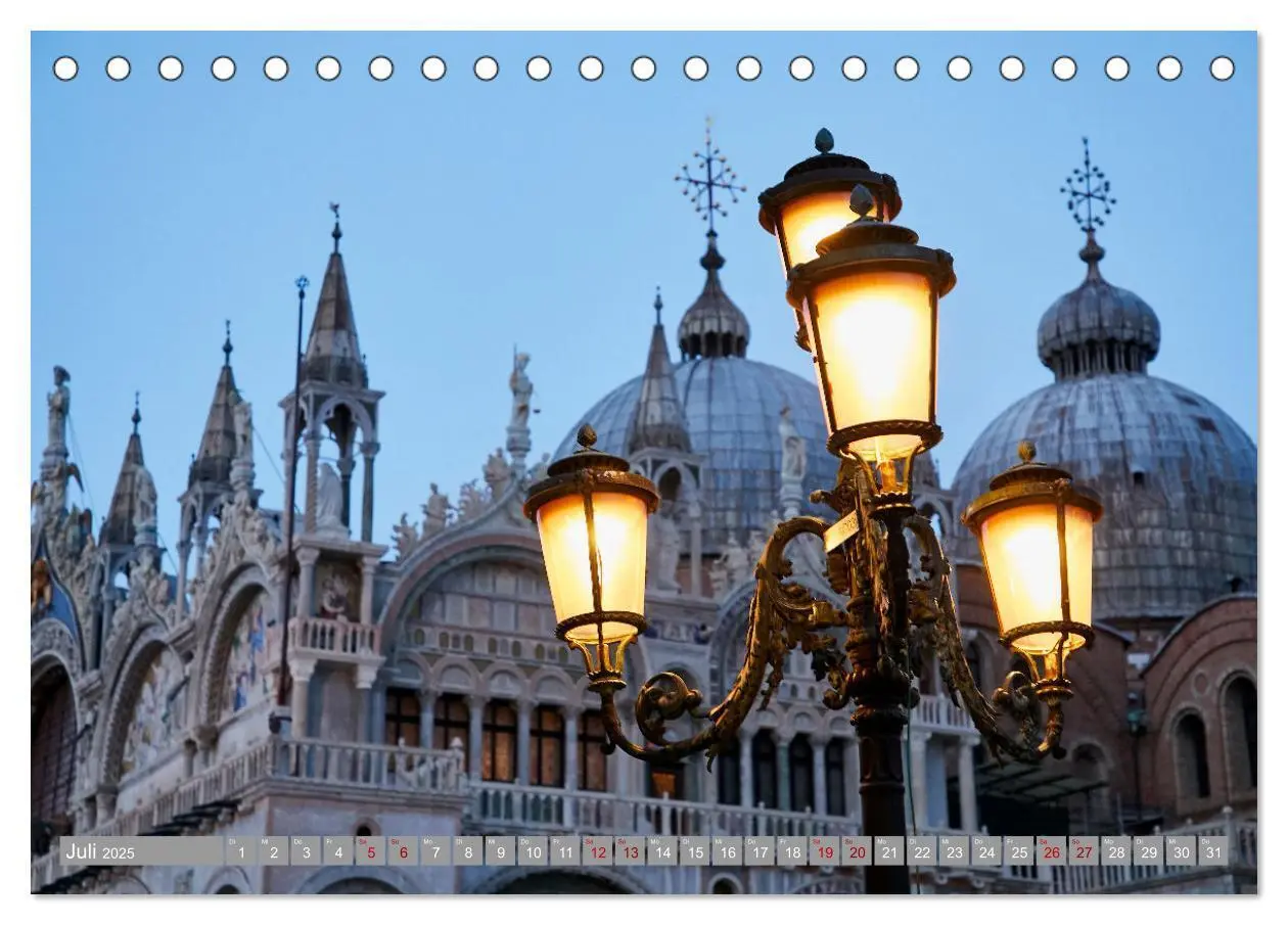 Bild: 9783383821981 | Mein VENEDIG (Tischkalender 2025 DIN A5 quer), CALVENDO Monatskalender