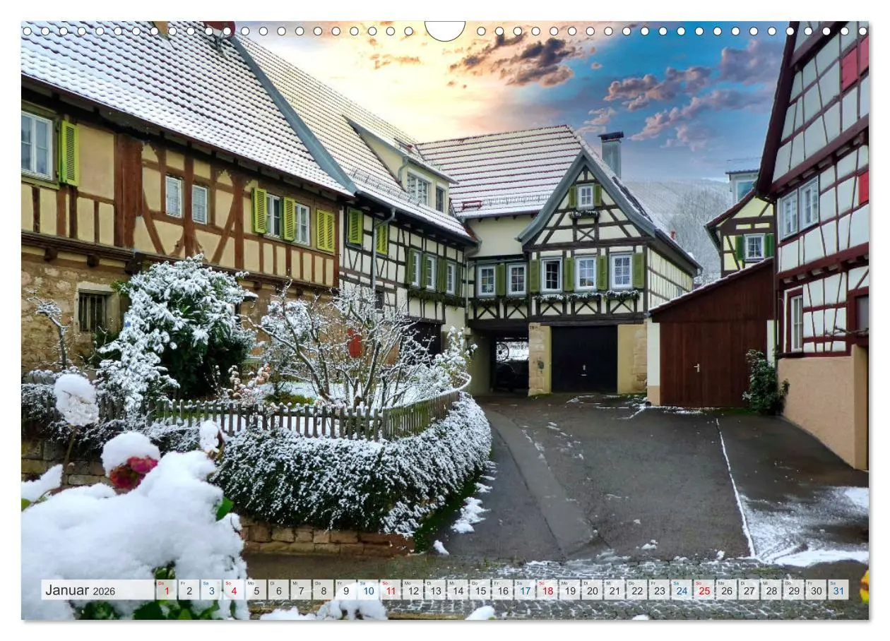 Bild: 9783457551981 | Fachwerk in Süddeutschland (Wandkalender 2026 DIN A3 quer),...