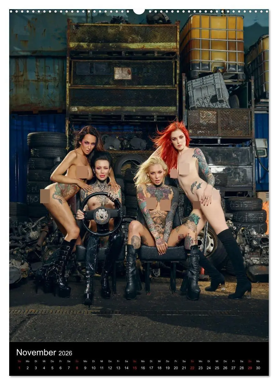 Bild: 9783516401981 | TATTOO NUDES (Wandkalender 2026 DIN A2 hoch), CALVENDO Monatskalender