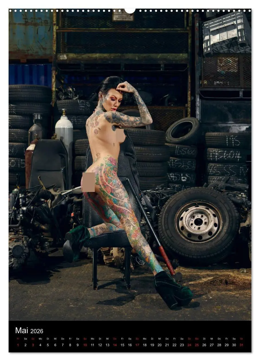 Bild: 9783516401981 | TATTOO NUDES (Wandkalender 2026 DIN A2 hoch), CALVENDO Monatskalender