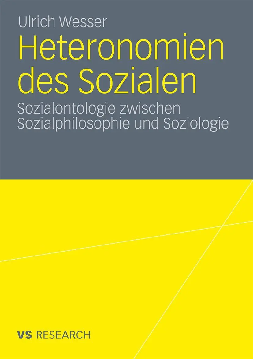 Cover: 9783531181981 | Heteronomien des Sozialen | Ulrich Wesser | Taschenbuch | 354 S.