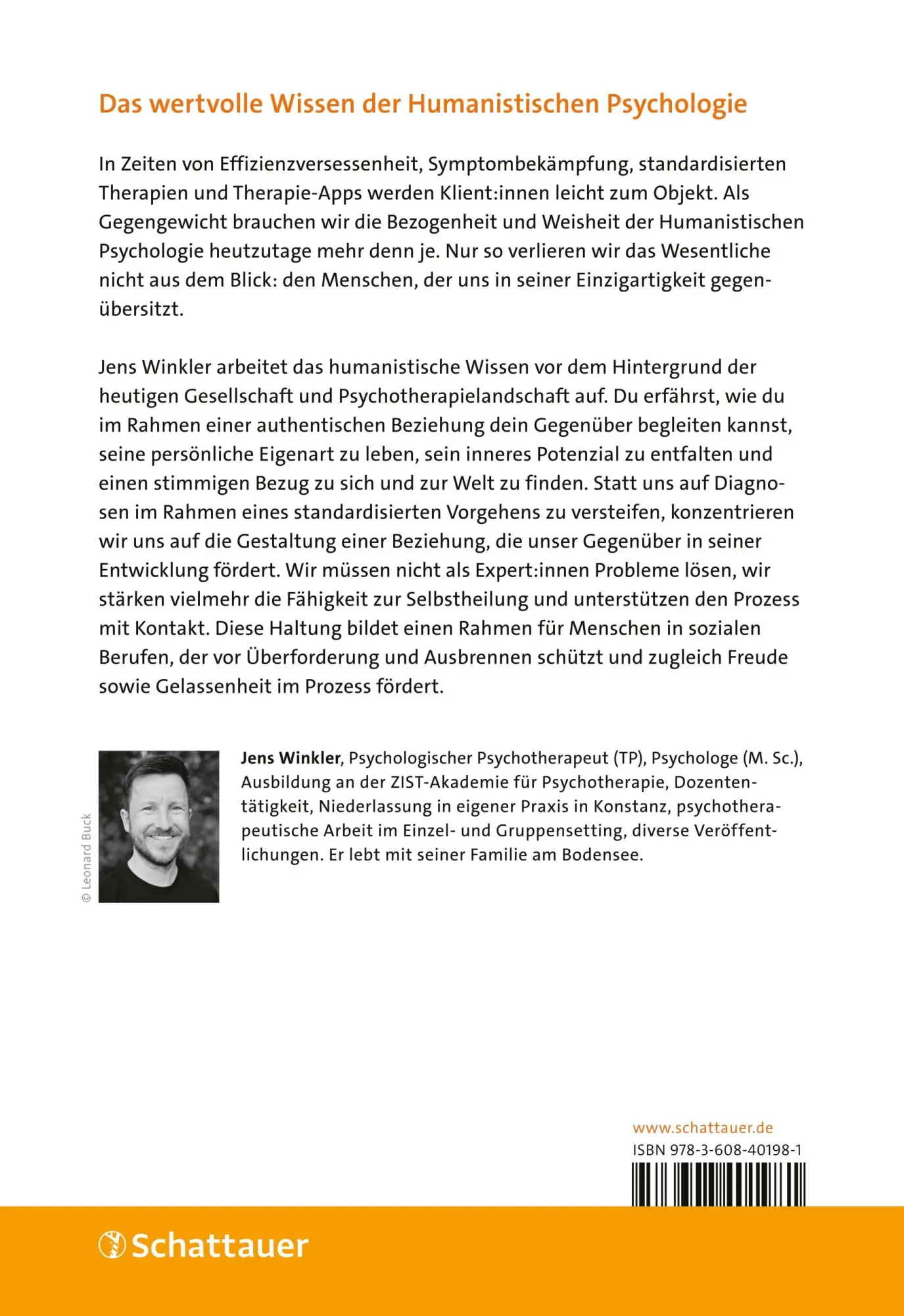 Rückseite: 9783608401981 | Warum wir gerade jetzt Humanistische Psychotherapie brauchen! | Buch