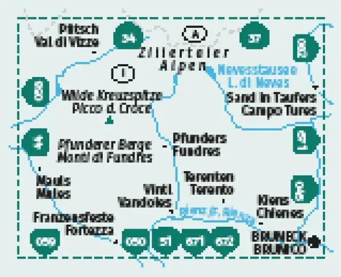 Bild: 9783991541981 | KOMPASS Wanderkarte 081 Pfunderer Berge/Monti di Fundres 1:25.000