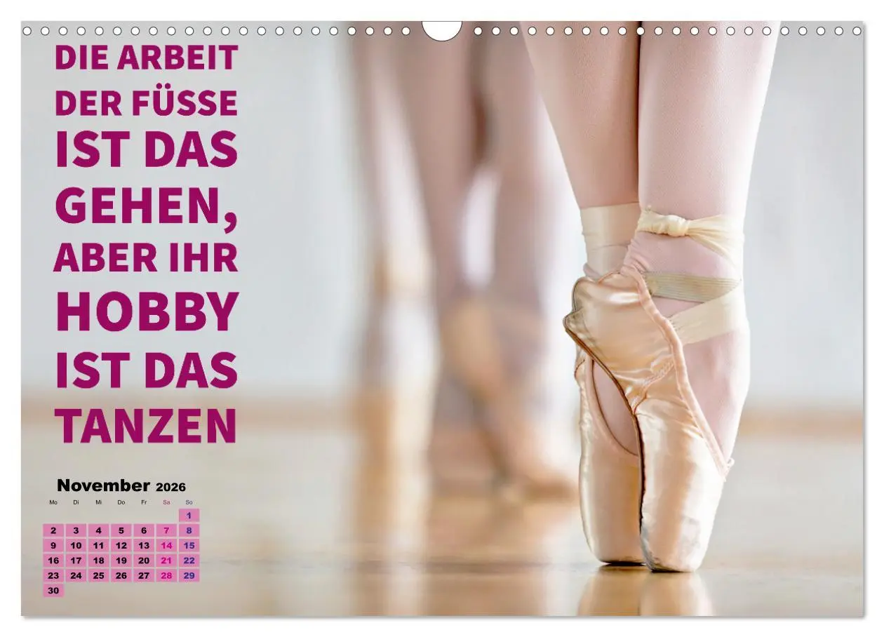 Bild: 9783457512081 | Ballett mit einem Hauch Poesie (Wandkalender 2026 DIN A3 quer),...