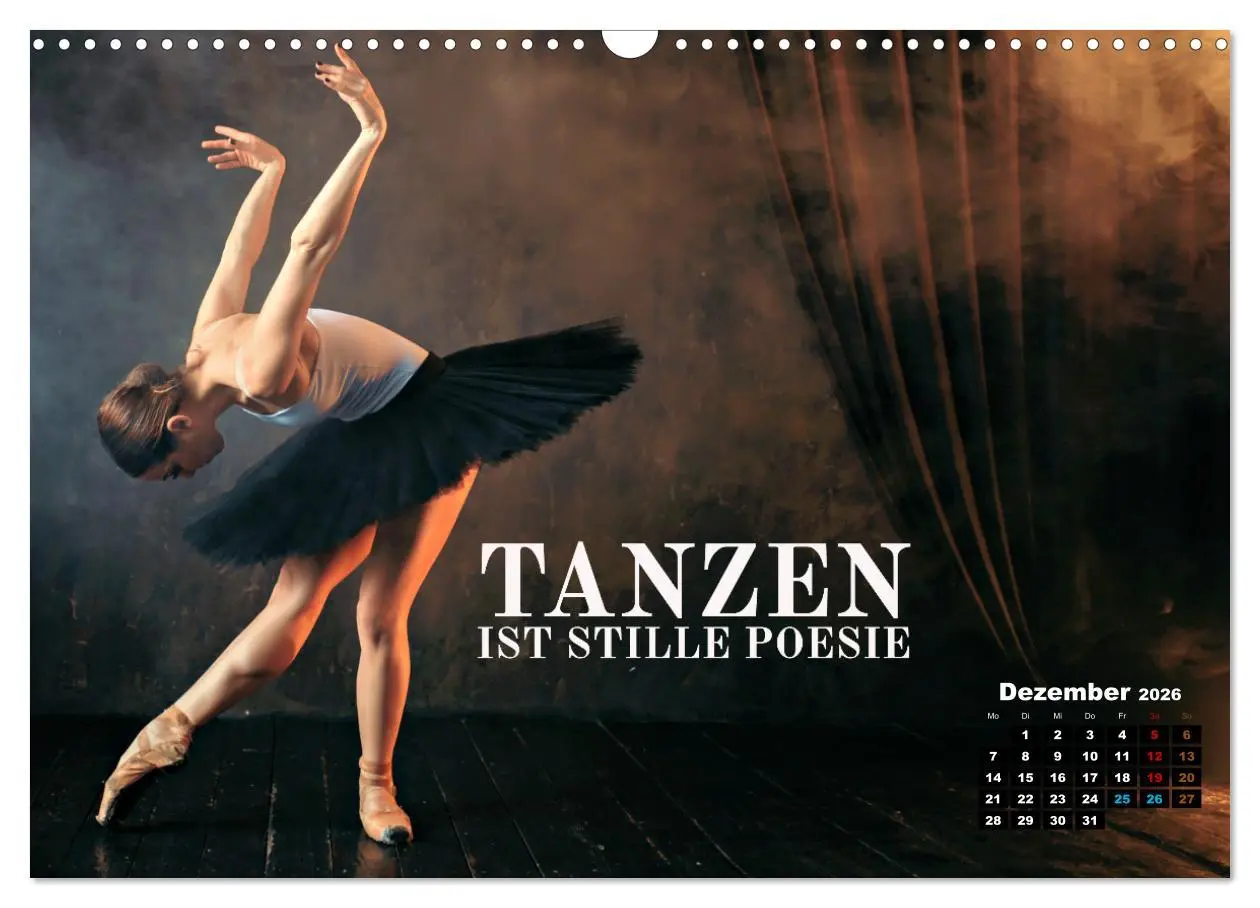 Bild: 9783457512081 | Ballett mit einem Hauch Poesie (Wandkalender 2026 DIN A3 quer),...