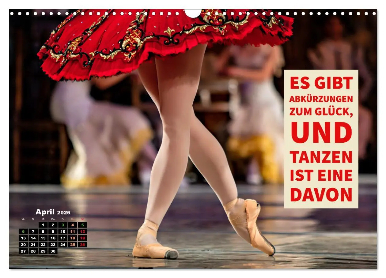Bild: 9783457512081 | Ballett mit einem Hauch Poesie (Wandkalender 2026 DIN A3 quer),...