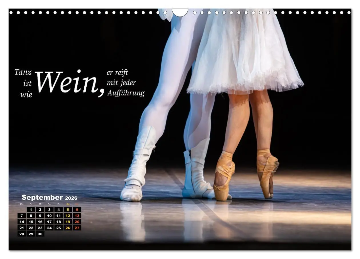 Bild: 9783457512081 | Ballett mit einem Hauch Poesie (Wandkalender 2026 DIN A3 quer),...