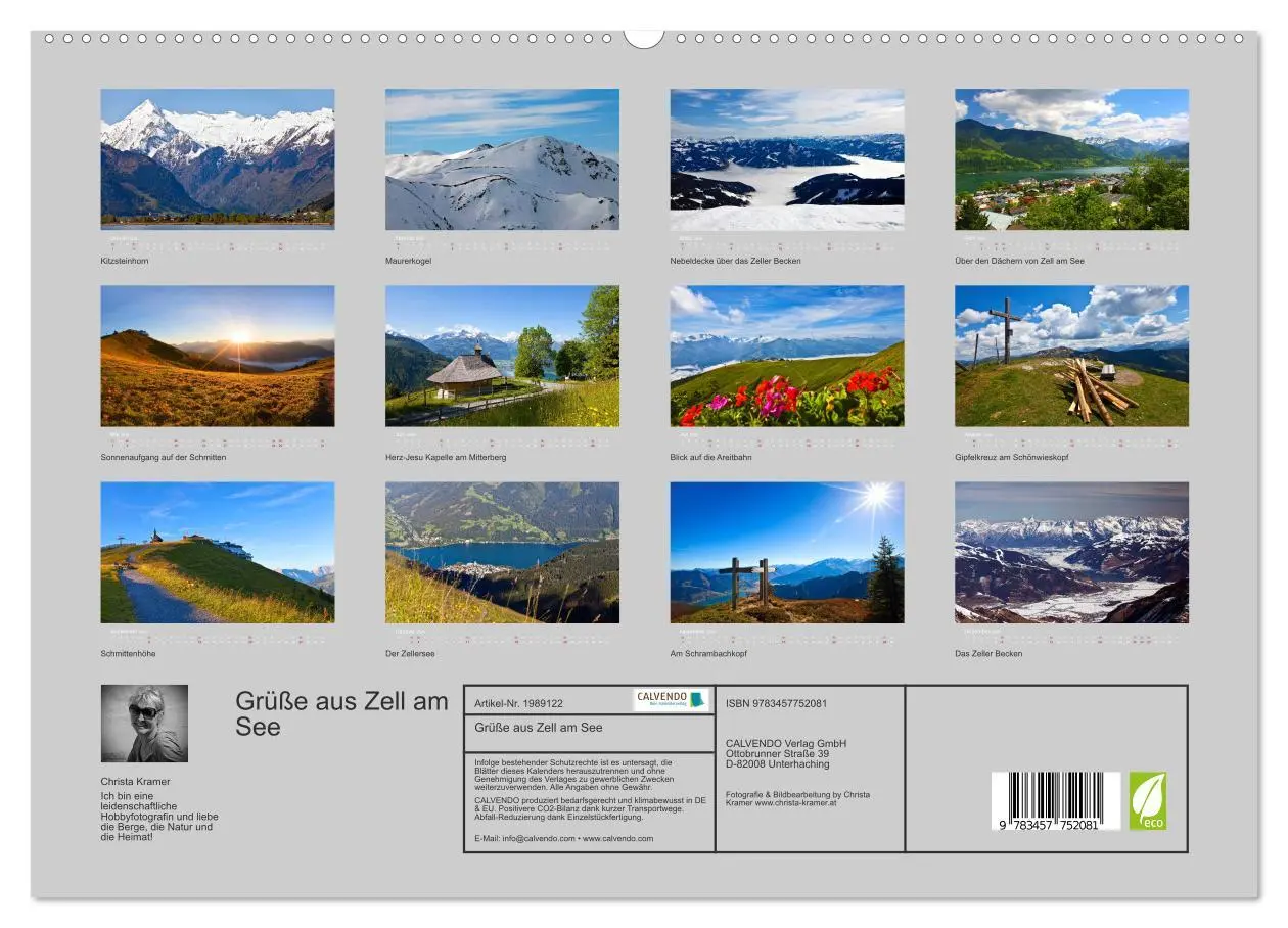 Bild: 9783457752081 | Grüße aus Zell am See (hochwertiger Premium Wandkalender 2026 DIN...