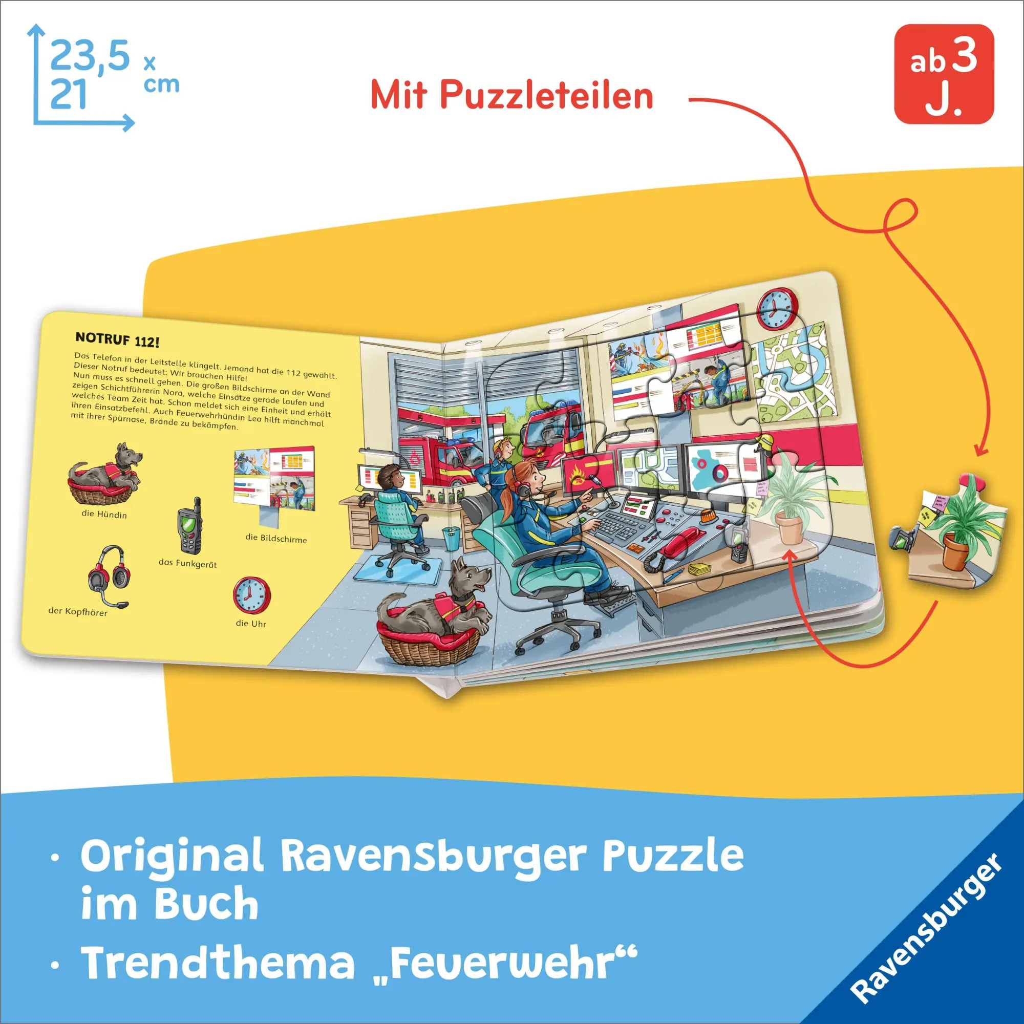Bild: 9783473422081 | Ravensburger® Puzzle-Buch: Feuerwehr | Steffi Korda | Buch | 12 S.