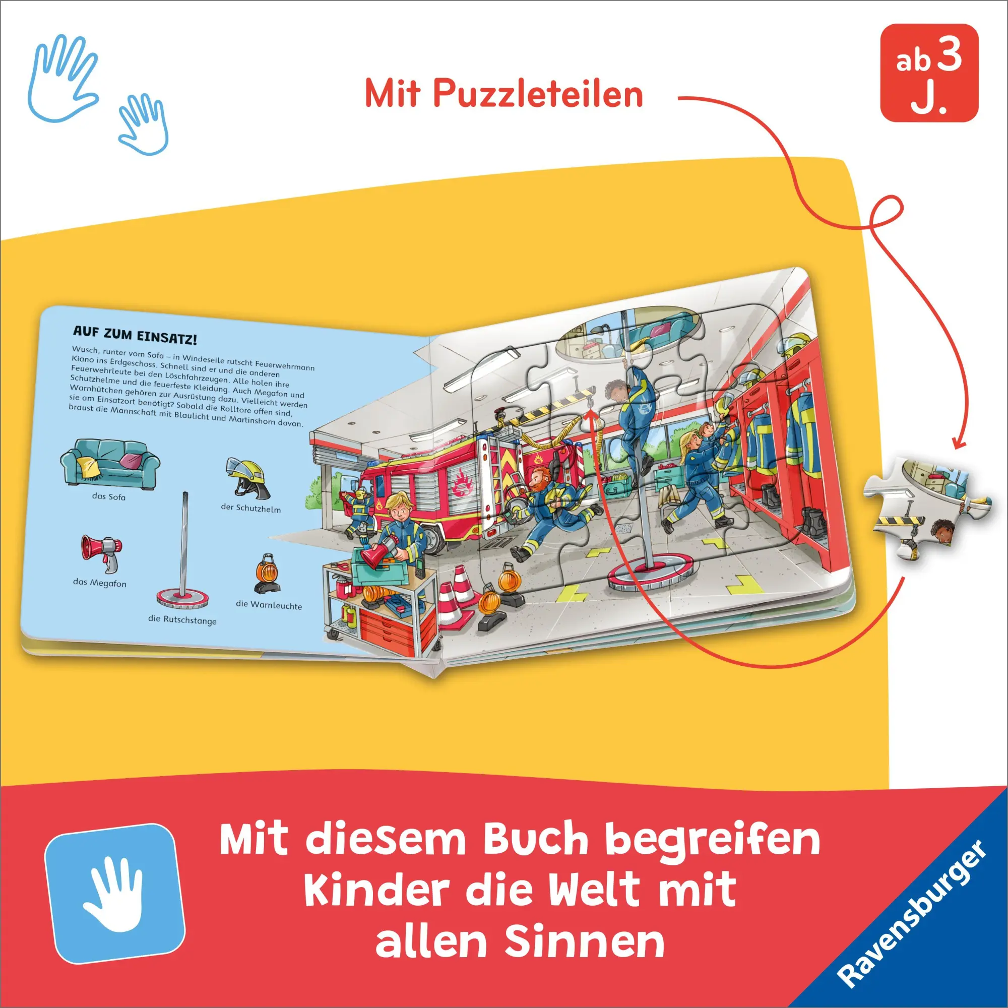 Bild: 9783473422081 | Ravensburger® Puzzle-Buch: Feuerwehr | Steffi Korda | Buch | 12 S.