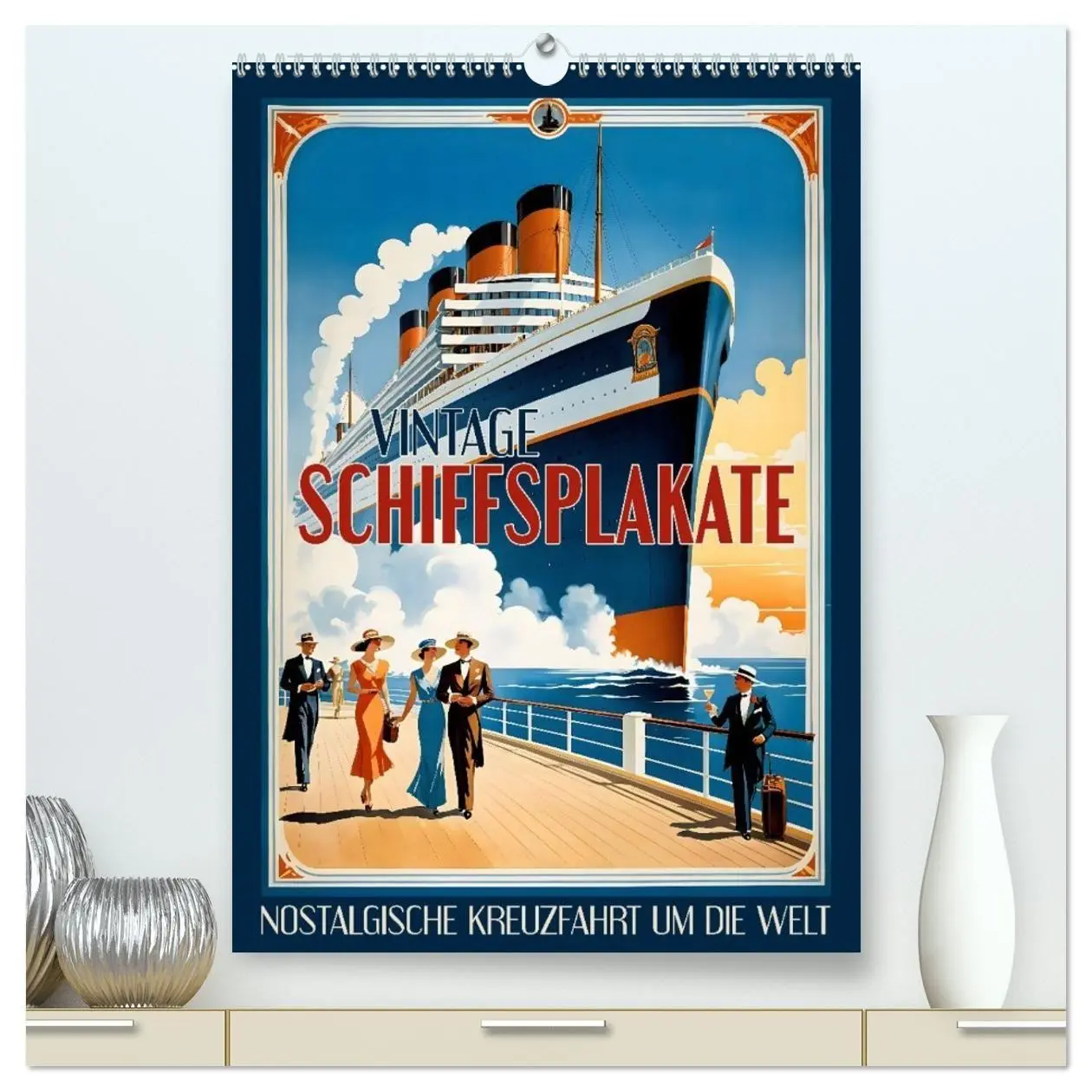 Cover: 9783516842081 | Vintage Schiffsplakate - nostalgische Kreuzfahrt um die Welt...