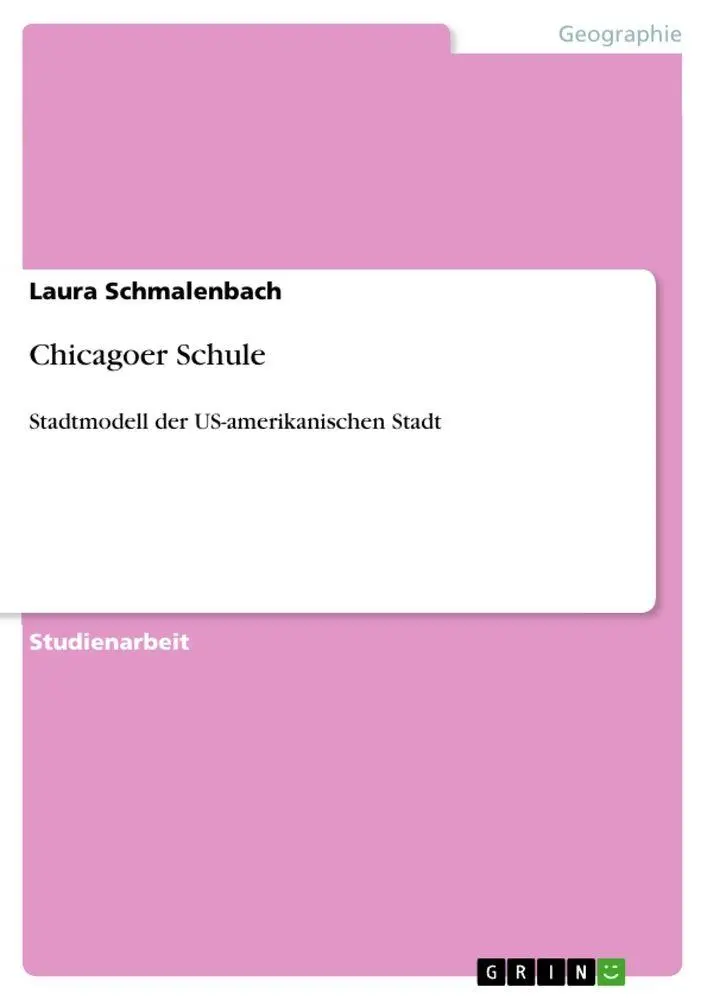 Cover: 9783640422081 | Chicagoer Schule | Stadtmodell der US-amerikanischen Stadt | Buch