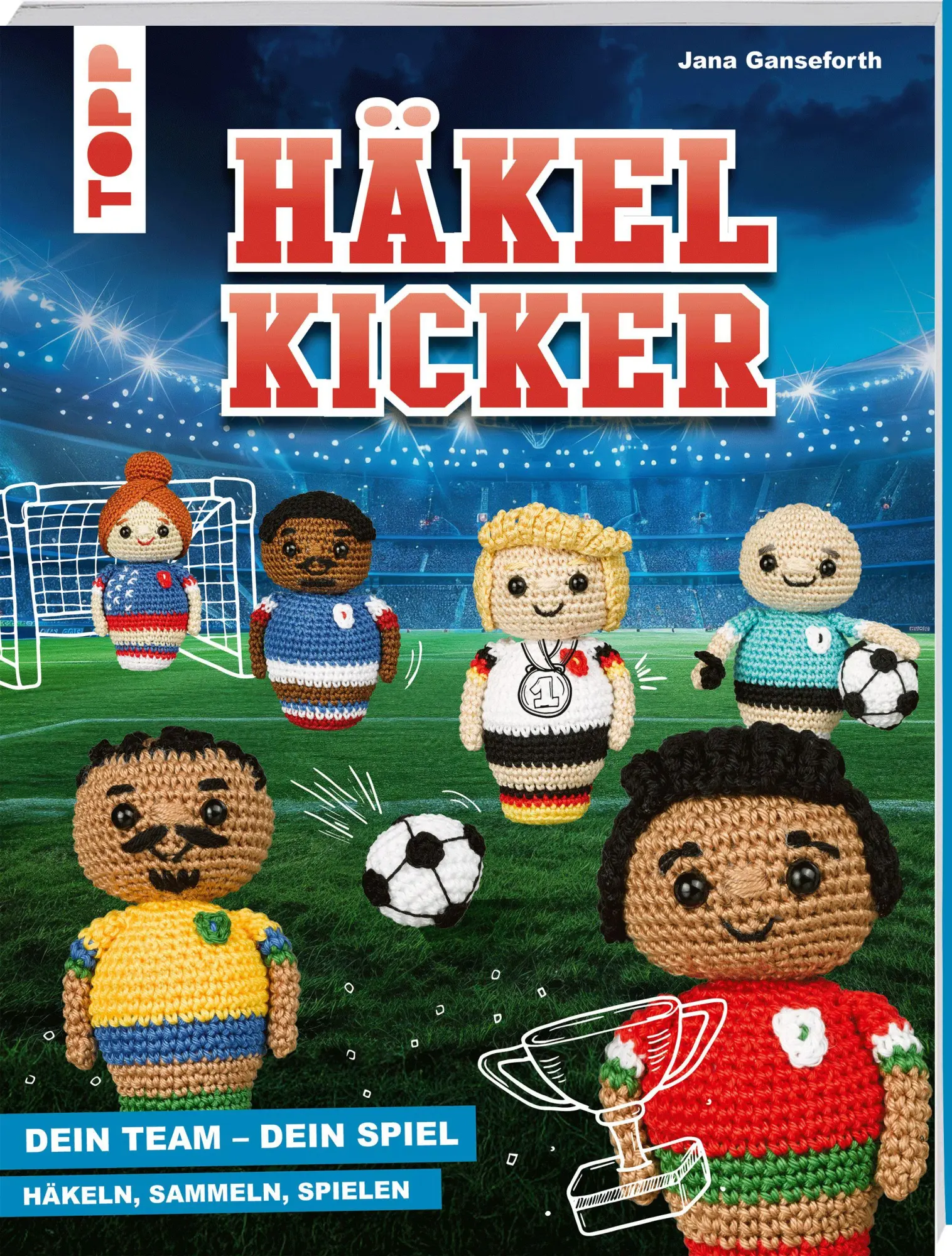 Cover: 9783735872081 | HäkelKicker | Dein Team, dein Spiel häkeln, sammeln und spielen | Buch