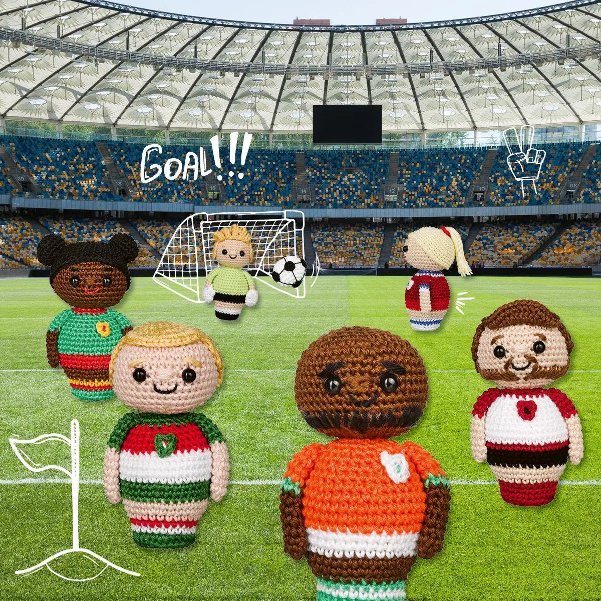 Bild: 9783735872081 | HäkelKicker | Dein Team, dein Spiel häkeln, sammeln und spielen | Buch