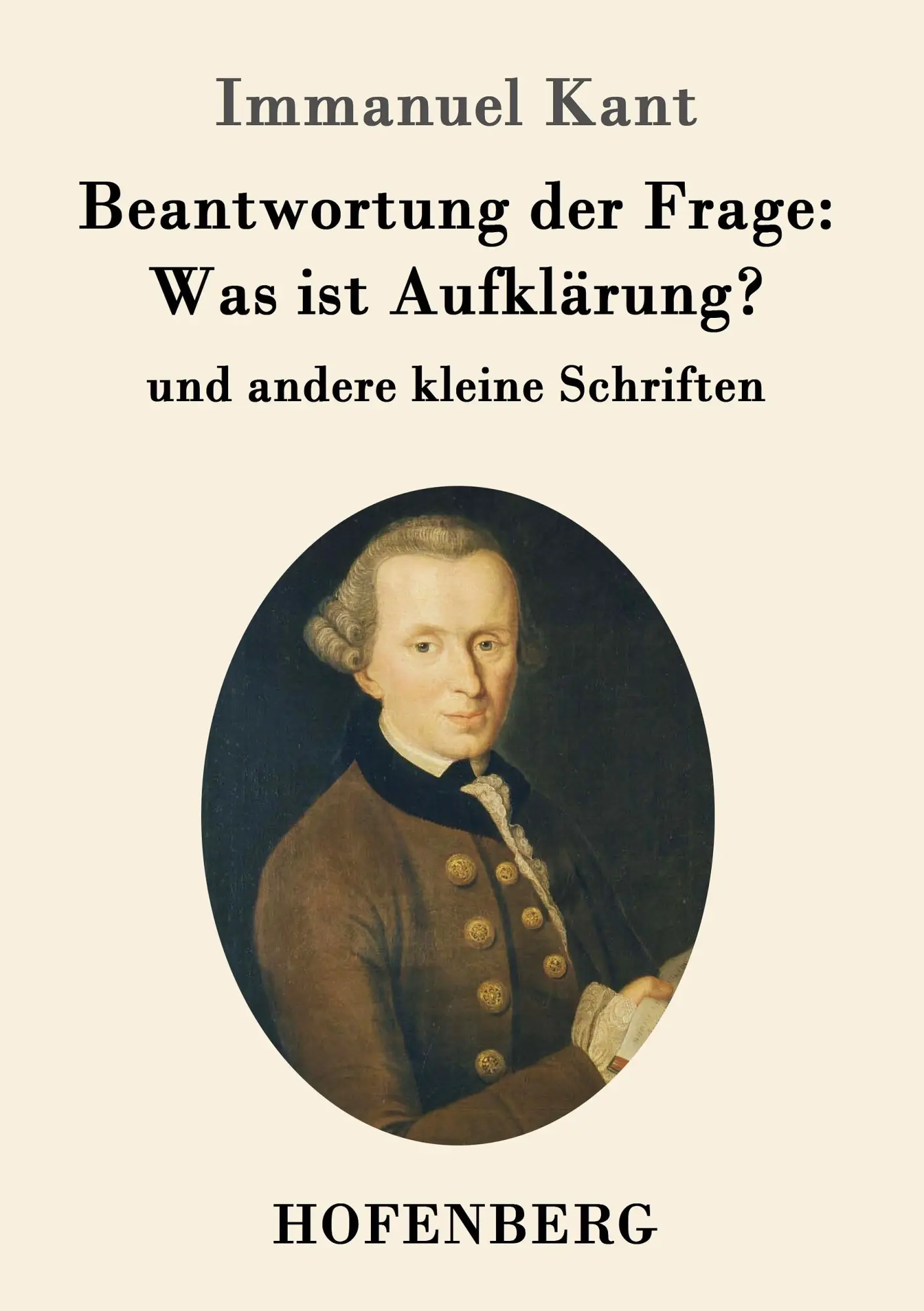 Cover: 9783843092081 | Beantwortung der Frage: Was ist Aufklärung? | Immanuel Kant | Buch
