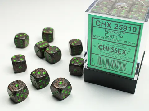 Cover: 601982022181 | Speckled® 12mm d6 Earth Dice Block™ (36 dice) | deutsch | Chessex