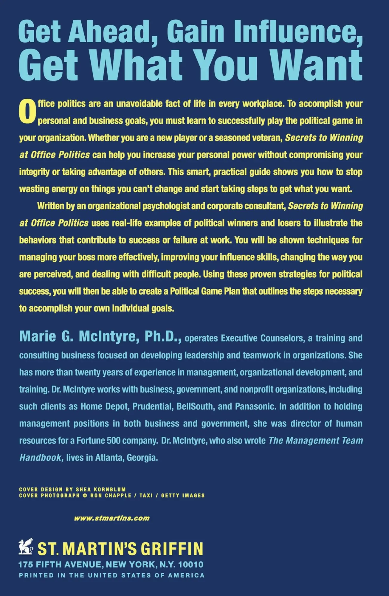 Rückseite: 9780312332181 | Secrets to Winning at Office Politics | Marie G McIntyre | Taschenbuch