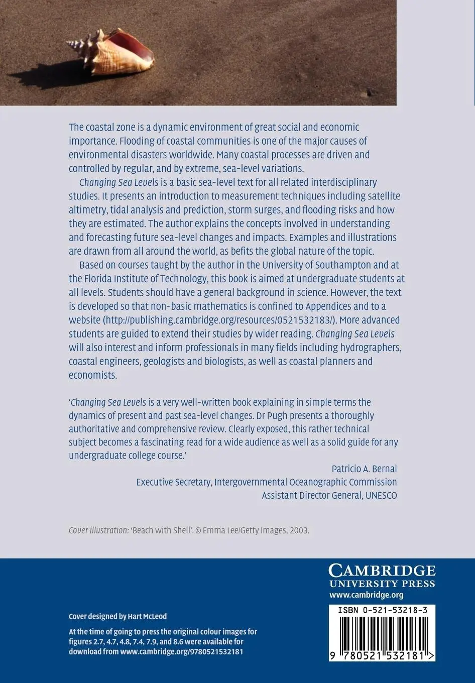 Rückseite: 9780521532181 | Changing Sea Levels | Effects of Tides, Weather and Climate | Pugh