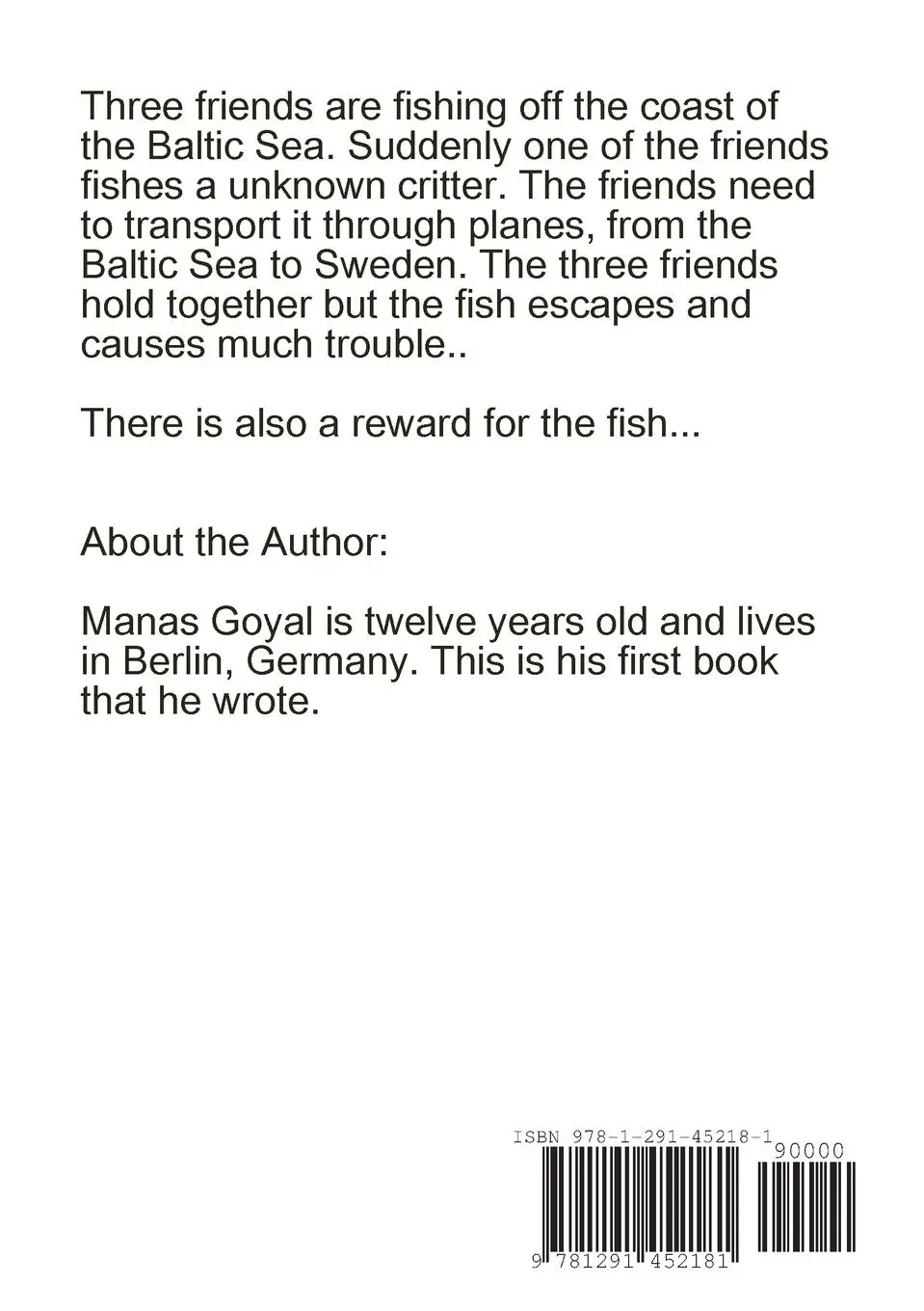 Rückseite: 9781291452181 | The Mysterious Sea Creature | Manas Goyal | Taschenbuch | Englisch
