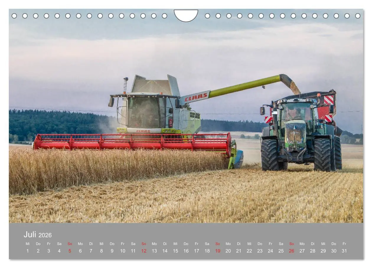 Bild: 9783457742181 | Landtechnik im Einsatz (Wandkalender 2026 DIN A4 quer), CALVENDO...