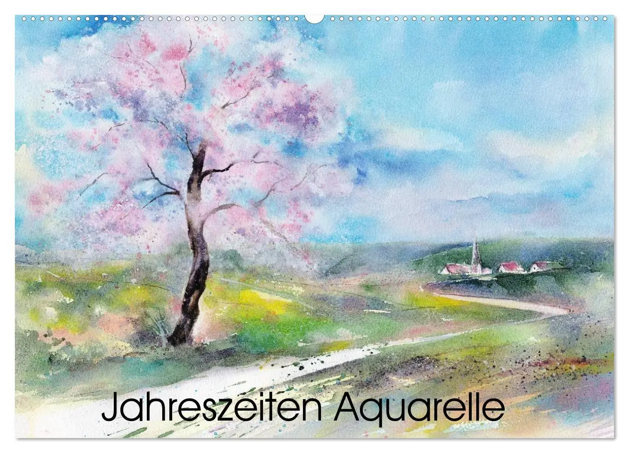 Cover: 9783516072181 | Jahreszeiten Aquarelle (Wandkalender 2026 DIN A2 quer), CALVENDO...