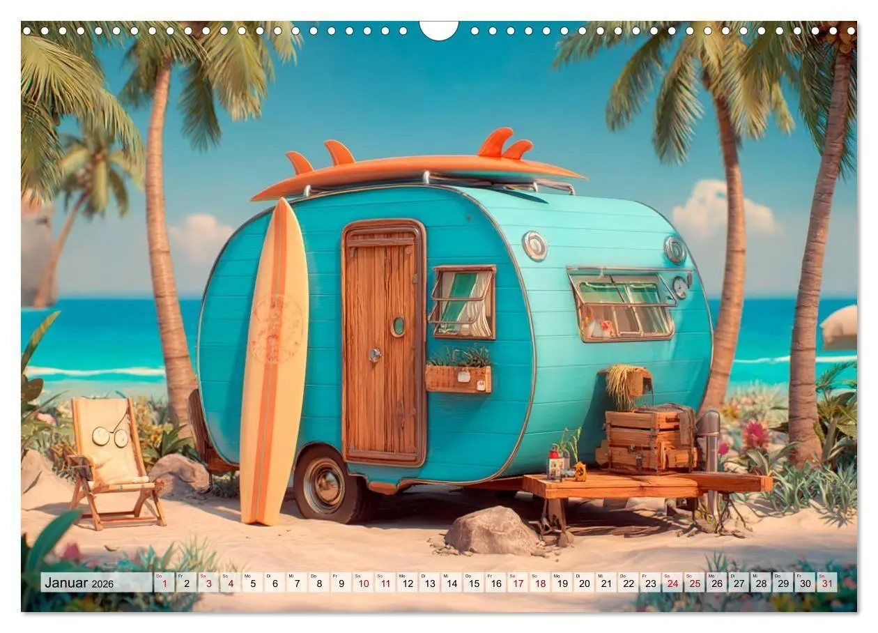 Bild: 9783516692181 | Caravanesque (Wandkalender 2026 DIN A3 quer), CALVENDO Monatskalender
