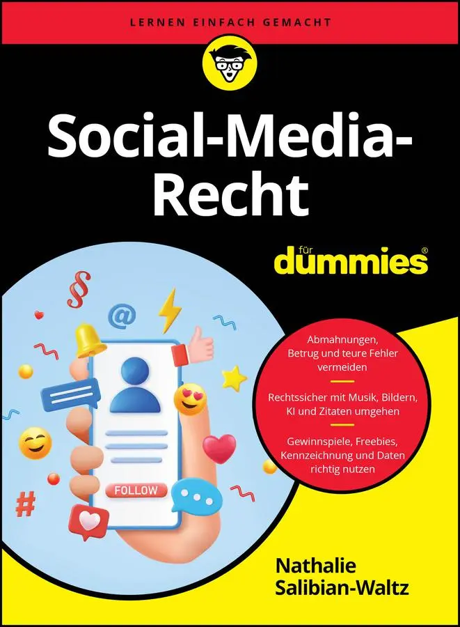 Cover: 9783527722181 | Social Media Recht für Dummies | Nathalie Salibian-Waltz | Taschenbuch