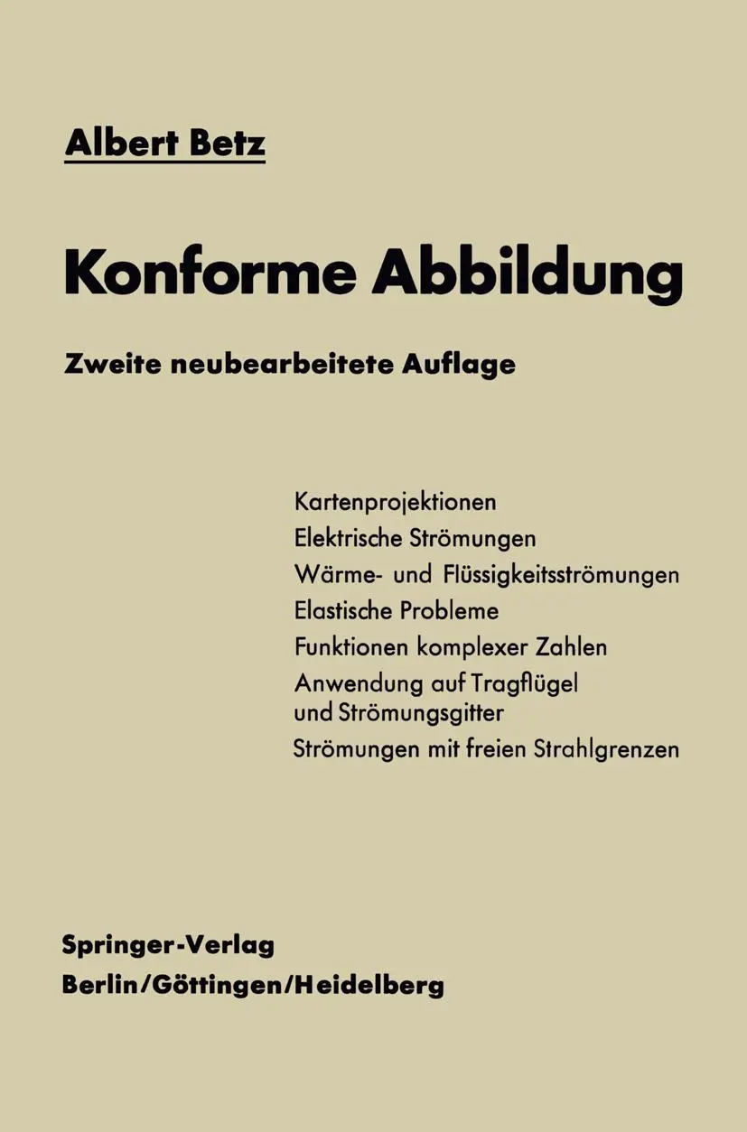 Cover: 9783642872181 | Konforme Abbildung | Albert Betz | Taschenbuch | xii | Deutsch | 2012