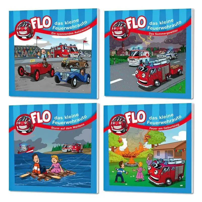 Cover: 9783986952181 | Flo Minibuch-Set 1 | das kleine Feuerwehrauto Flo | Taschenbuch | 2026