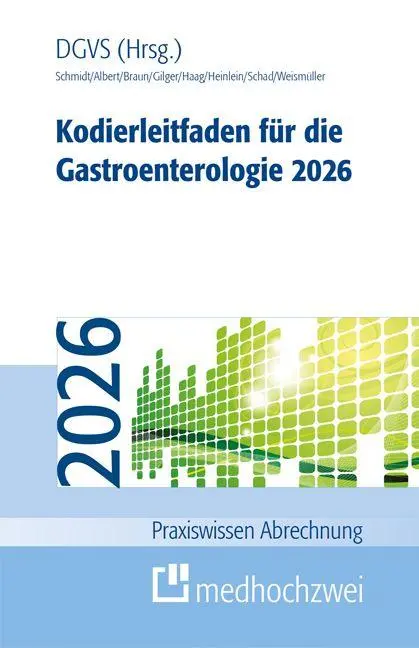 Cover: 9783988002181 | Kodierleitfaden für die Gastroenterologie 2026 | Schmidt (u. a.)