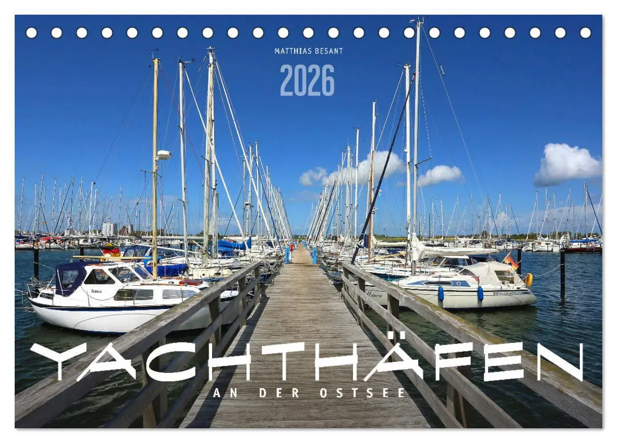 Cover: 9783457802281 | YACHTHÄFEN AN DER OSTSEE (Tischkalender 2026 DIN A5 quer), CALVENDO...
