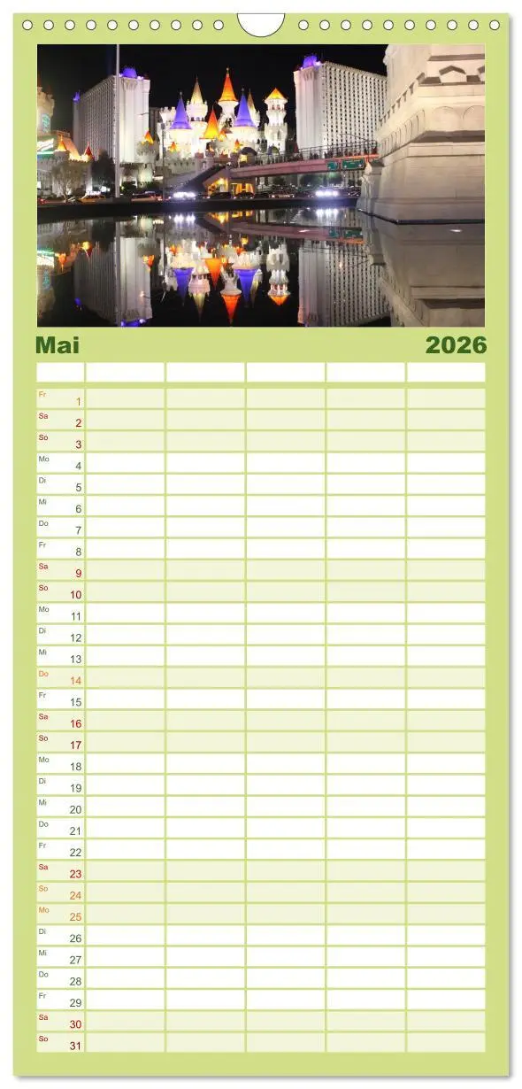 Bild: 9783516512281 | Familienplaner 2026 - Las Vegas - Nevada mit 5 Spalten...