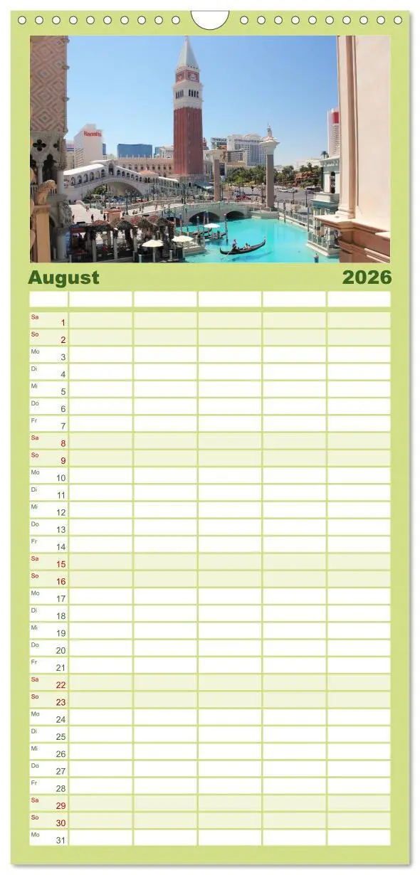 Bild: 9783516512281 | Familienplaner 2026 - Las Vegas - Nevada mit 5 Spalten...