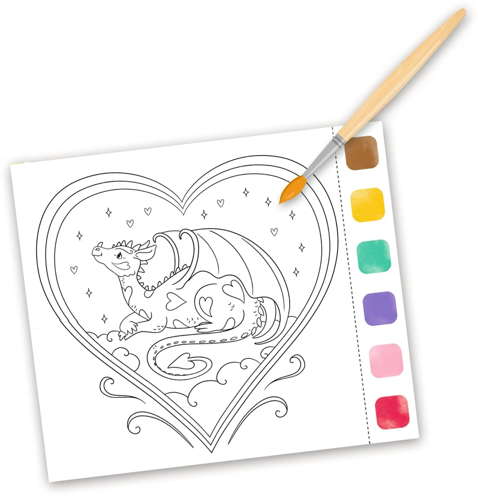 Bild: 9783649652281 | Aquarell-Glück Drachenzauber | Mit Farben und Pinsel | Hatkemper