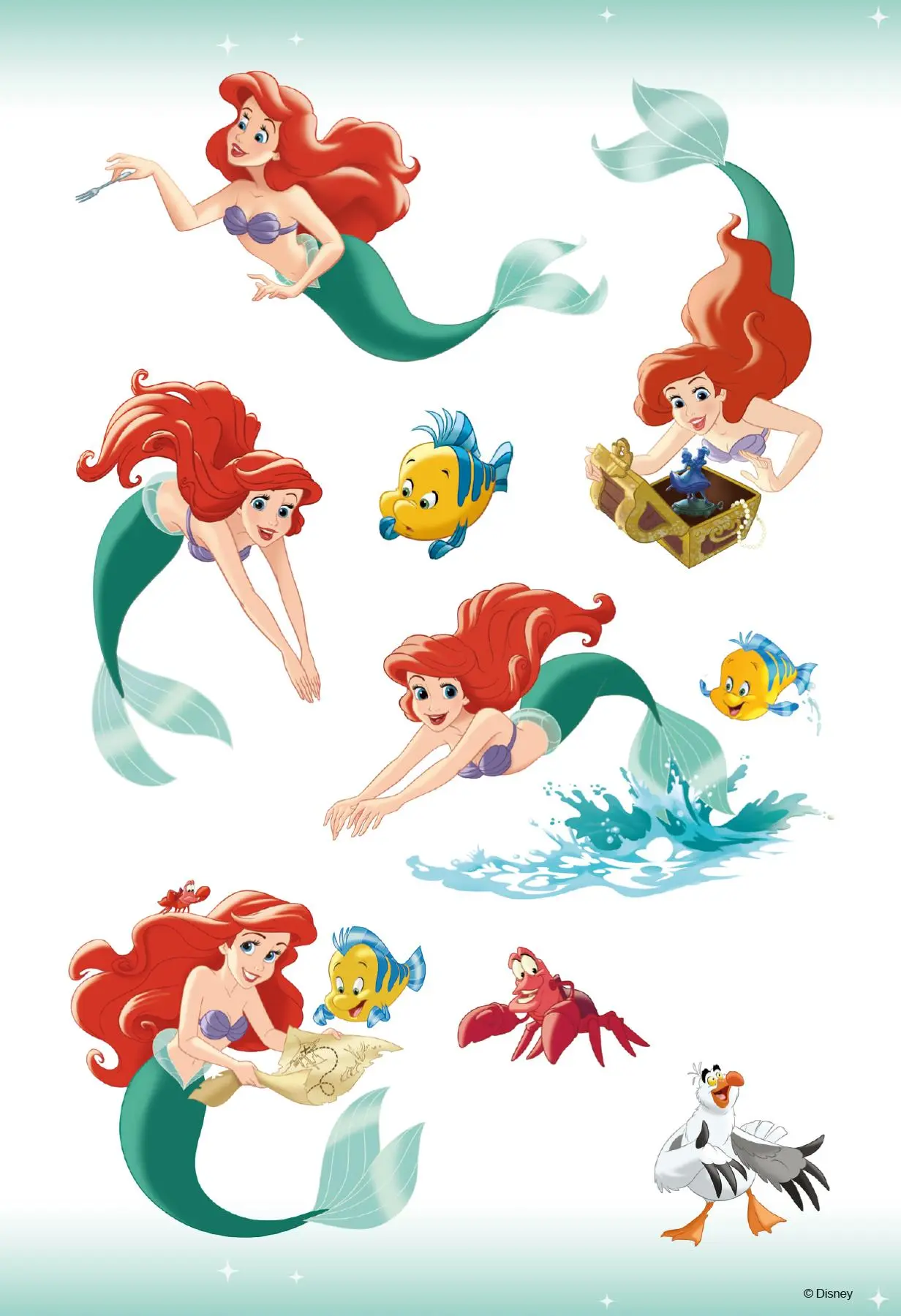 Bild: 9783833242281 | Disney Prinzessin: Arielle die Meerjungfrau - Zauberhafter Sticker-...