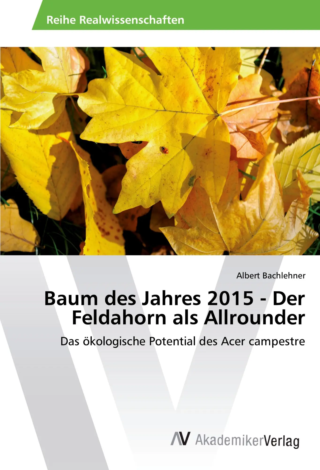 Cover: 9786202212281 | Baum des Jahres 2015 - Der Feldahorn als Allrounder | Bachlehner