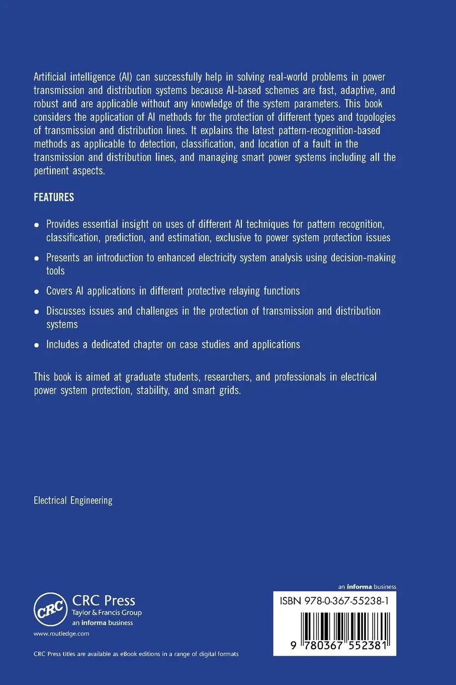 Rückseite: 9780367552381 | Artificial Intelligence Applications in Electrical Transmission and...