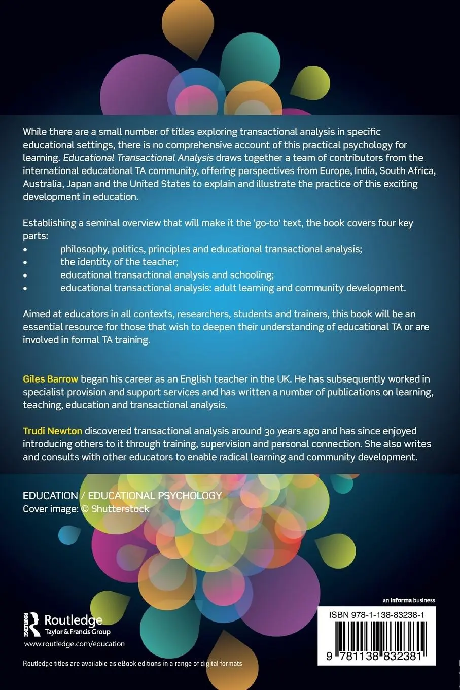 Rückseite: 9781138832381 | Educational Transactional Analysis | Giles Barrow (u. a.) | Buch
