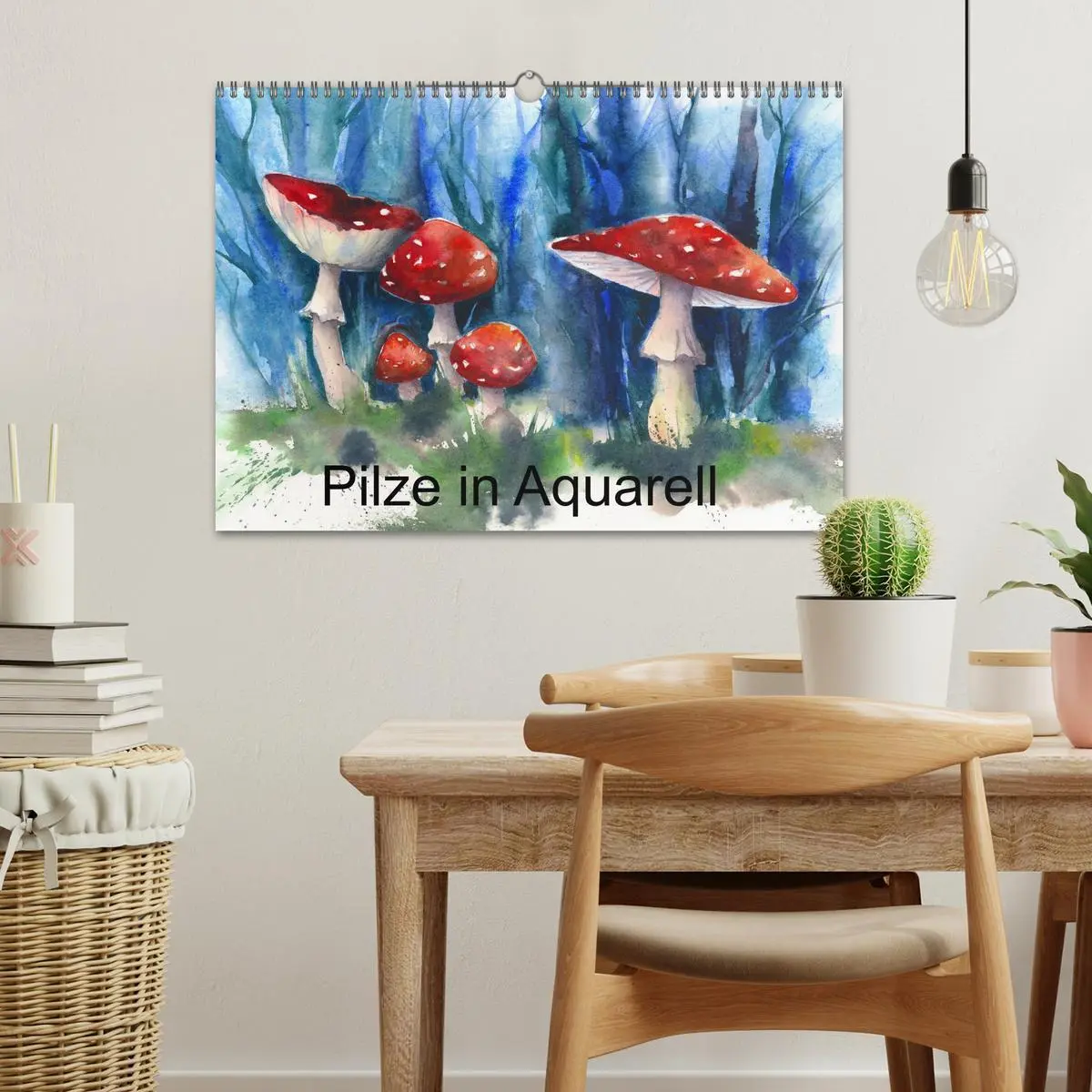 Bild: 9783516052381 | Pilze in Aquarell (Wandkalender 2026 DIN A3 quer), CALVENDO...