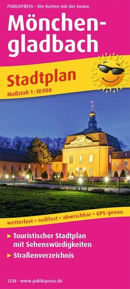 Cover: 9783961322381 | Publicpress Stadtplan Mönchengladbach 1:18.000 | (Land-)Karte | 2017