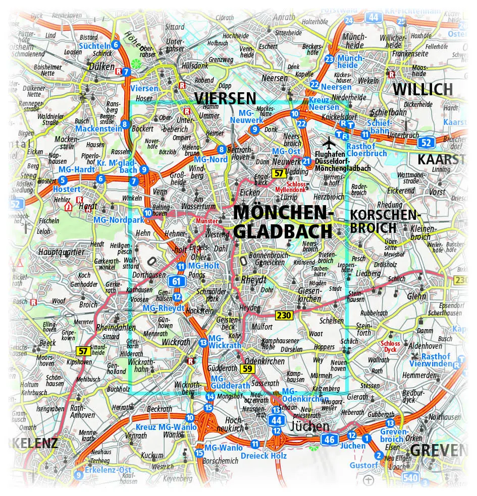 Bild: 9783961322381 | Publicpress Stadtplan Mönchengladbach 1:18.000 | (Land-)Karte | 2017