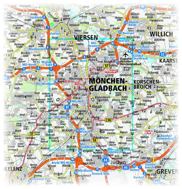 Bild: 9783961322381 | Publicpress Stadtplan Mönchengladbach 1:18.000 | (Land-)Karte | 2017
