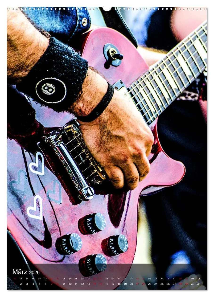 Bild: 9783516352481 | Rockgitarren in Concert (hochwertiger Premium Wandkalender 2026 DIN...
